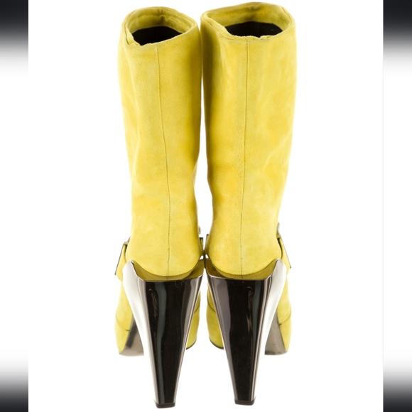 Versace Suede Boots Sz 41 - Picture 4 of 8